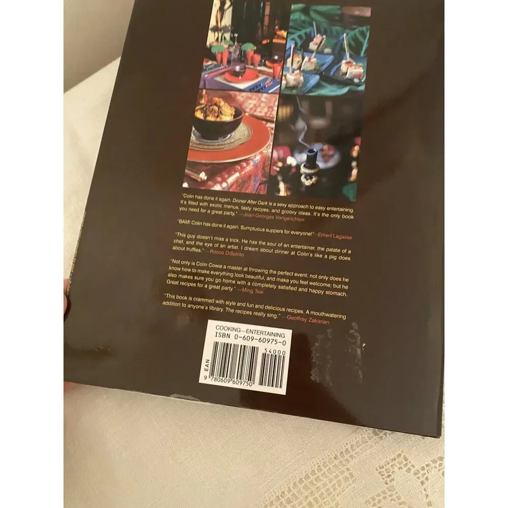 Dinner after Dark by Colin Cowie, FIRST EDITION (2002 Hardcover)